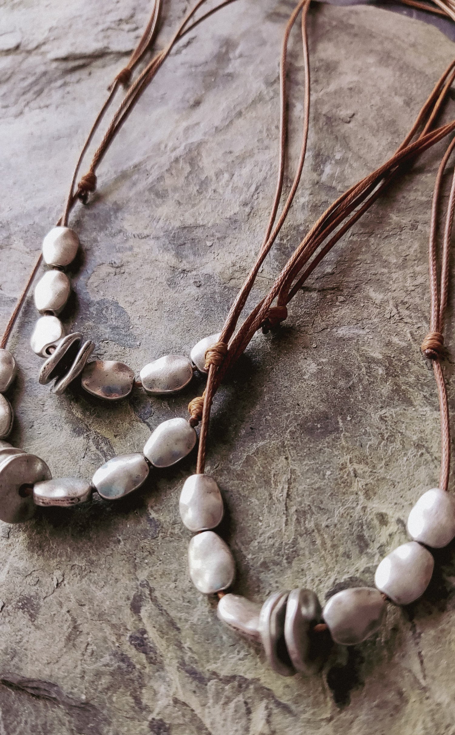 Choker prateado/Boho/Hippie