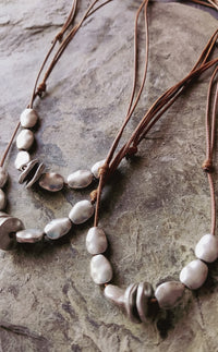 Choker prateado/Boho/Hippie