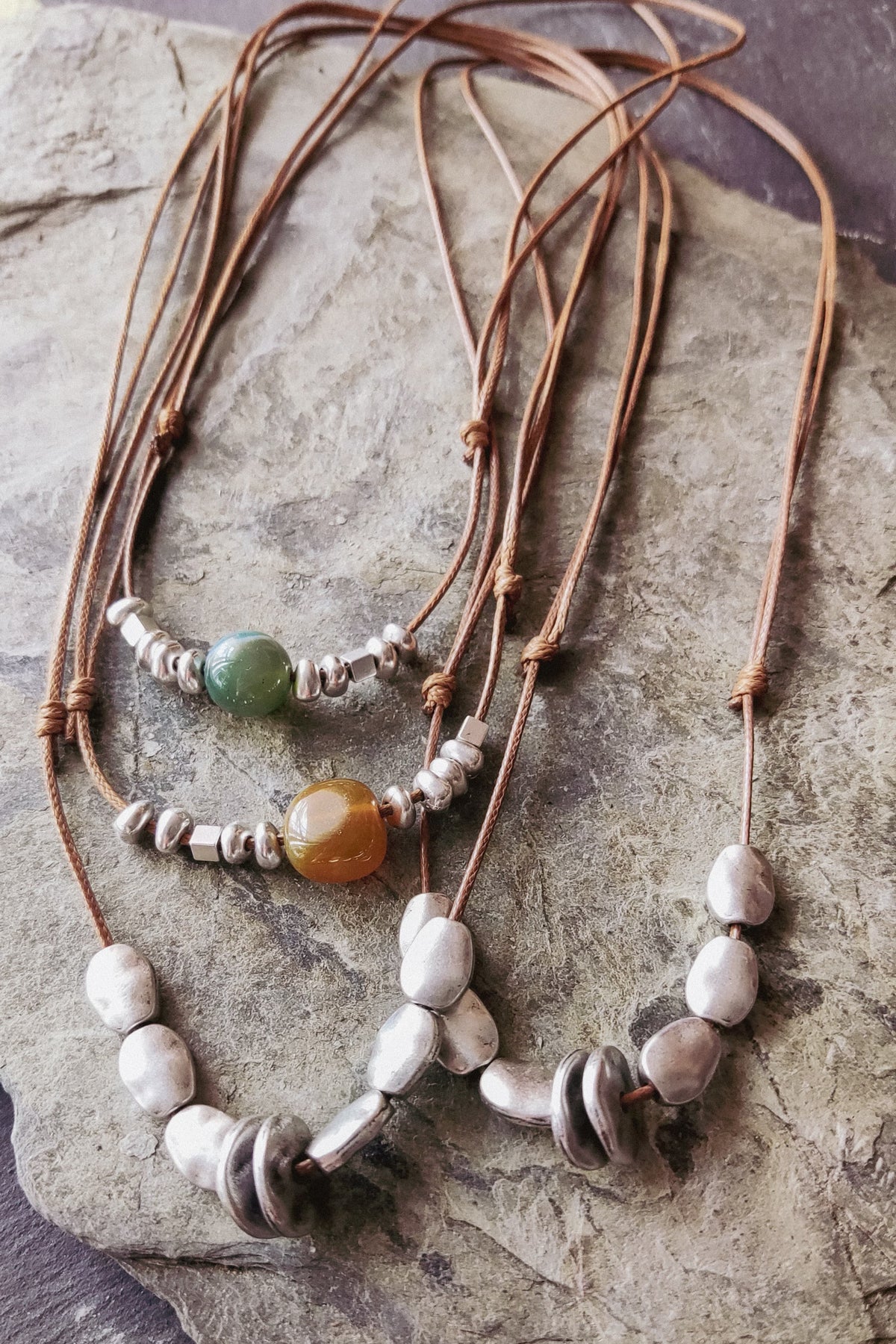 Choker prateado/Boho/Hippie