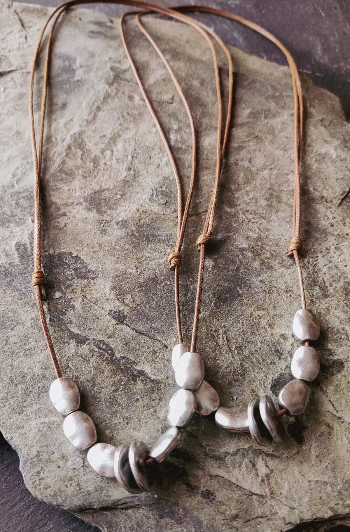Choker prateado/Boho/Hippie