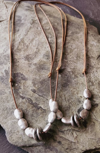 Choker prateado/Boho/Hippie