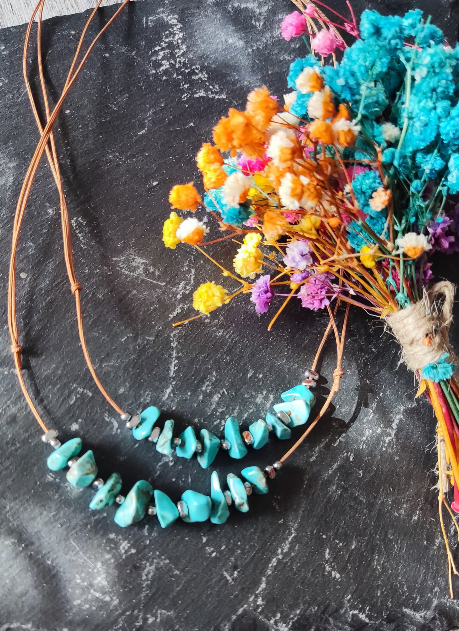 Choker de Turquesas/Boho