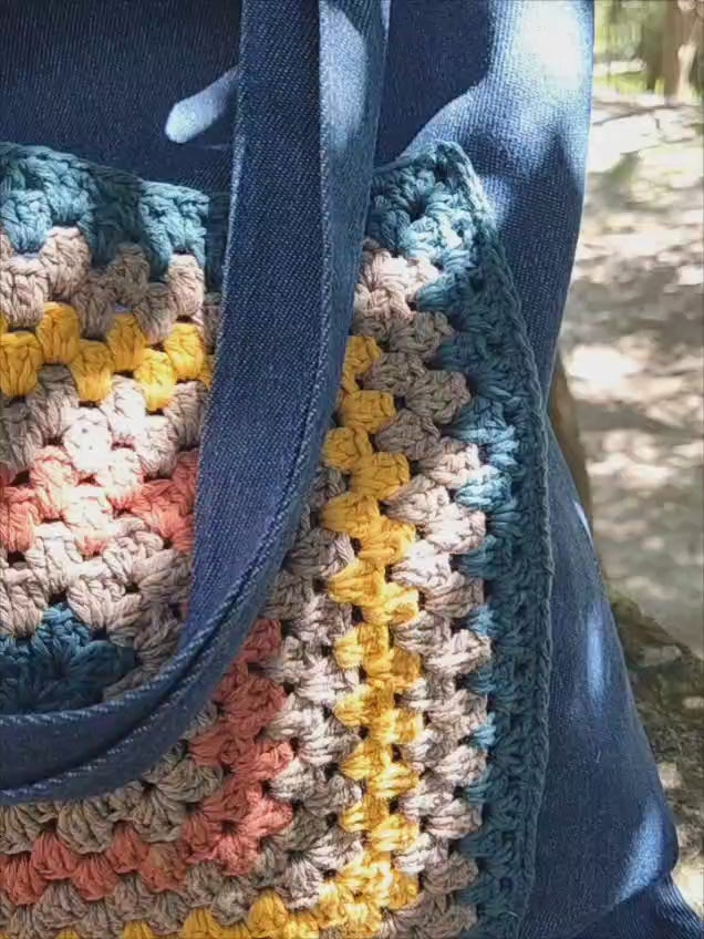 Totebag costumizado com crochet