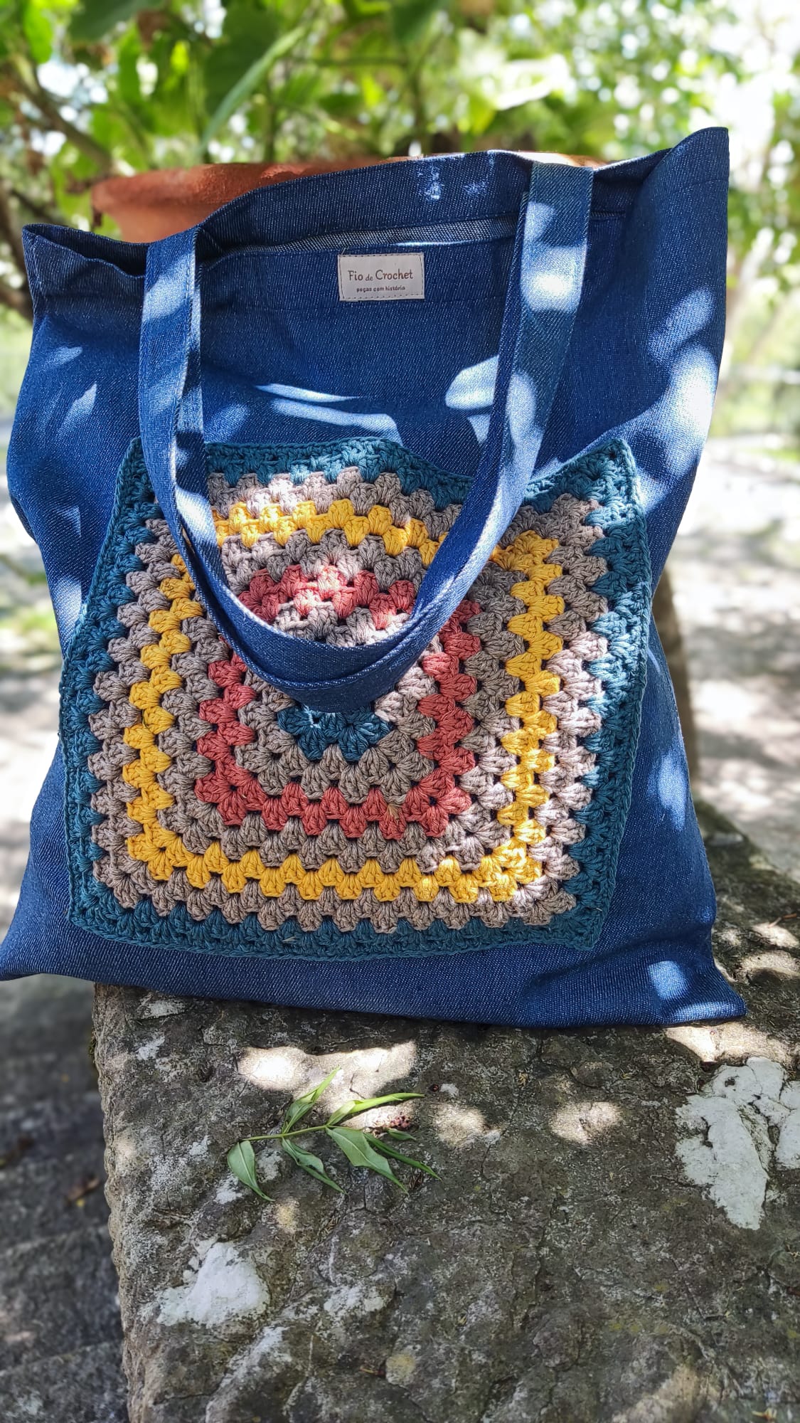Totebag costumizado com crochet