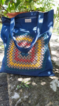 Totebag costumizado com crochet