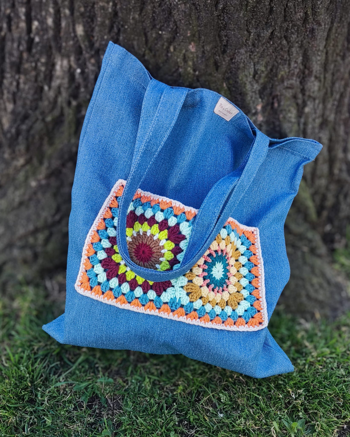 Totebag costumizado com crochet