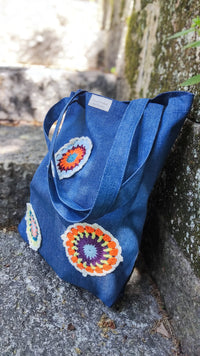Totebag costumizado com crochet