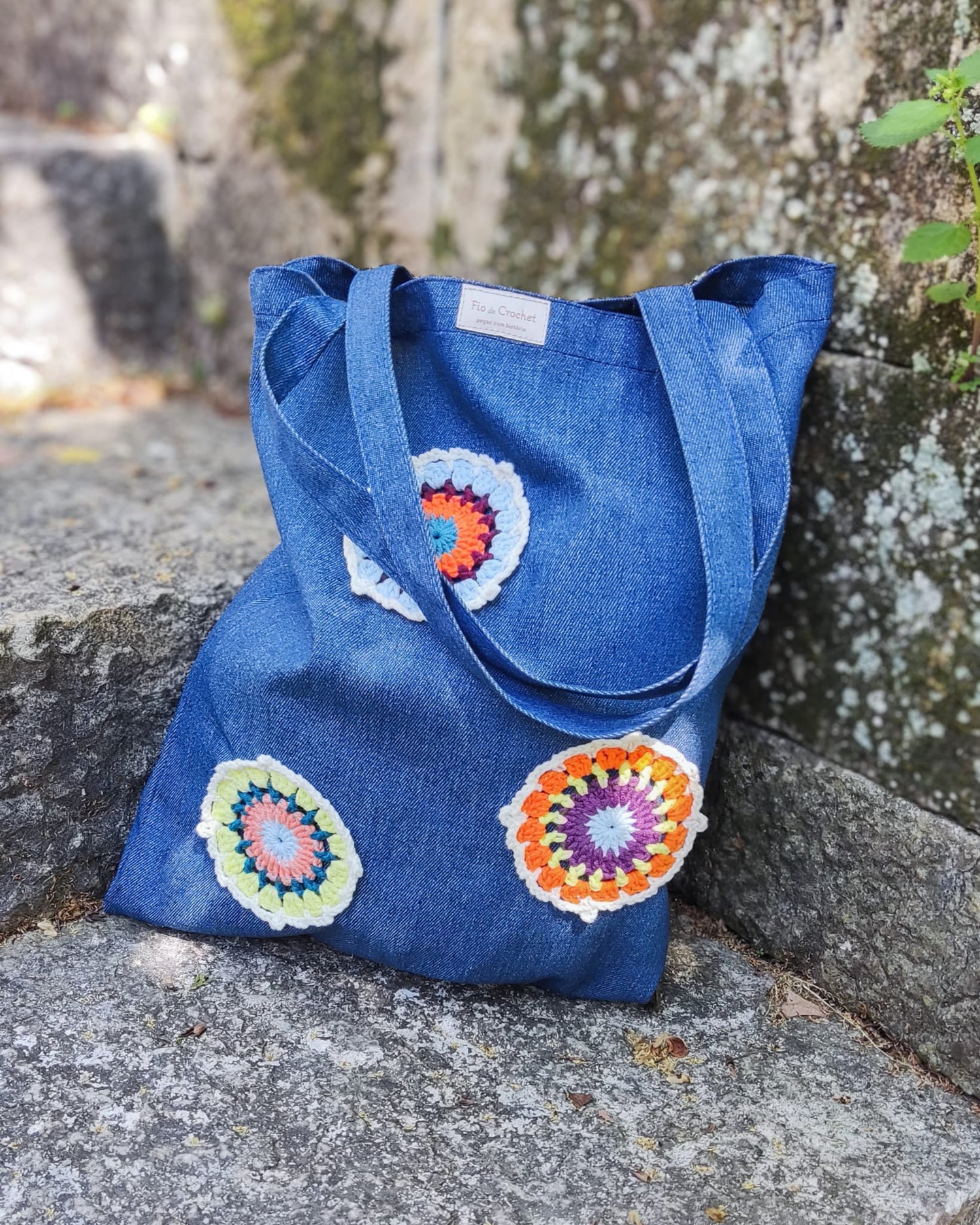 Totebag costumizado com crochet