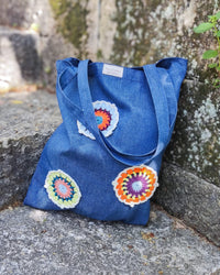 Totebag costumizado com crochet
