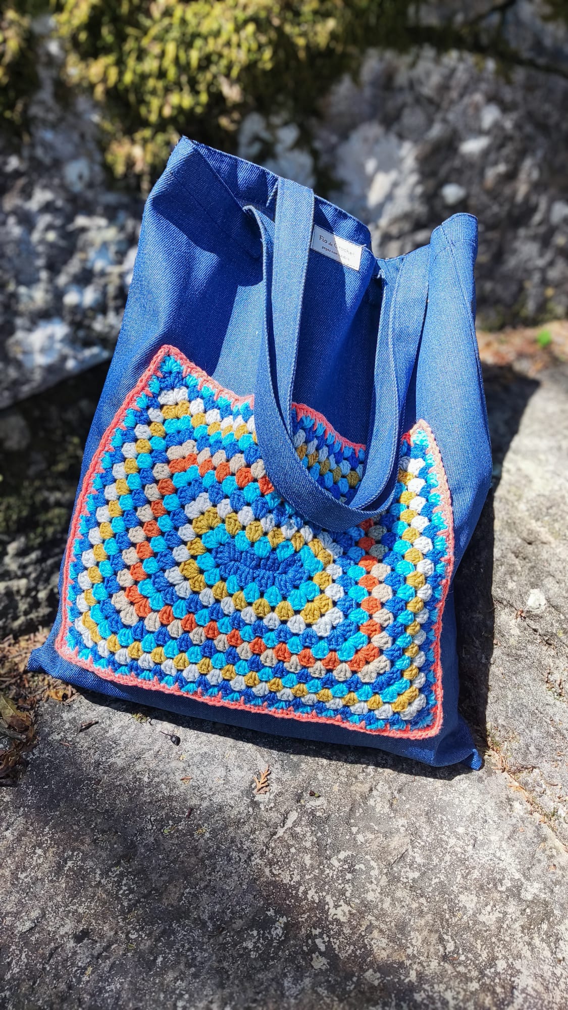 Totebag costumizado com crochet